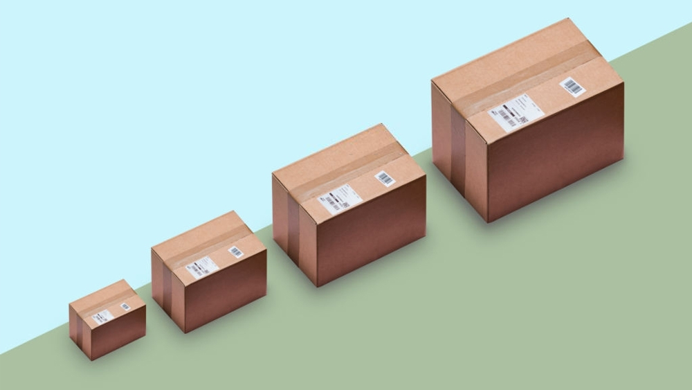 Parcels in different sizes