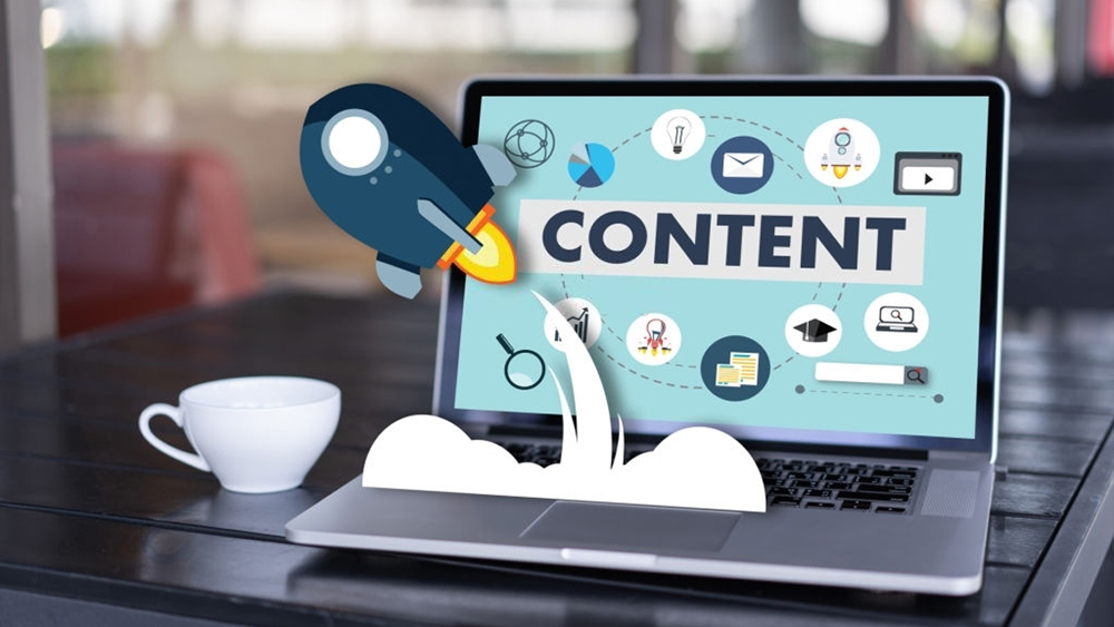 Content marketing vision concept